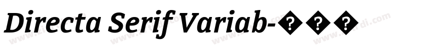 Directa Serif Variab字体转换